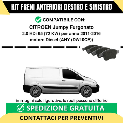 Pastiglie freno anteriori per - pastiglie,