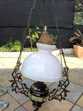 ANTICO LAMPADARIO A PETROLIO/ELETTRICO