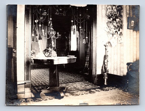 Antica fotografia interno casa - interno,