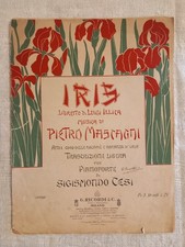 ANTICO SPARTITO MUSICALE  "Iris" Pietro Mascagni _ PIANOFORTE 