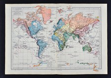 Mappa Drioux 1885 - Planisfero
