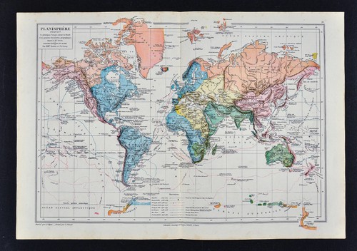 Mappa drioux 1885 planisfero - drioux,