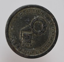 Gettone pubblicitario portafortuna apparecchi elettrici vintage