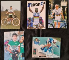 5 cartoline Ciclismo Bugno