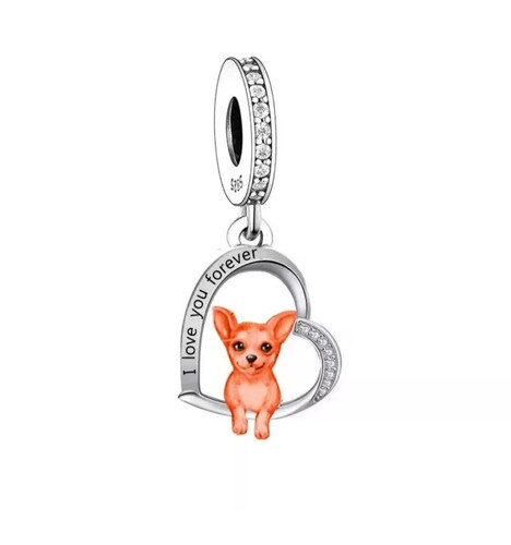 Ciondolo cane chihuahua love - cane,