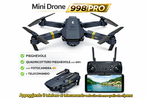 Mini drone 998 pieghevole wifi - mini,