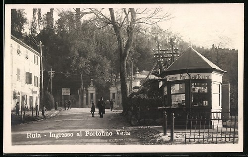 Cartolina ruta ingresso al - cartolina,