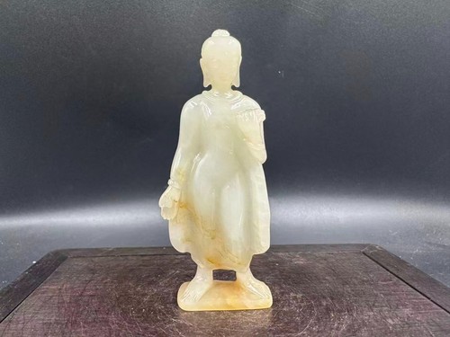 Statua buddha giada antica - buddha, di