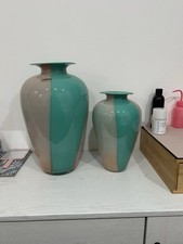 Coppia vasi vetro artistico