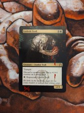 Magic the Gathering Lotleth Troll #4 dipinto a mano unico personalizzato MTG Alter