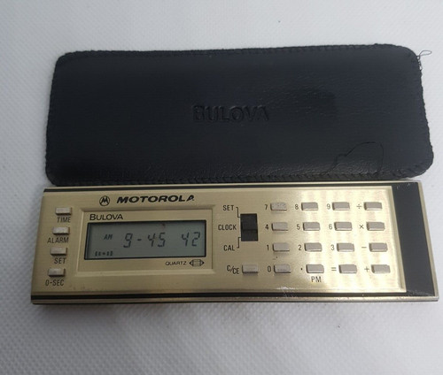 Calcolatrice sveglia bulova - sveglia,