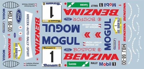 Decals ford escort - escort, rs