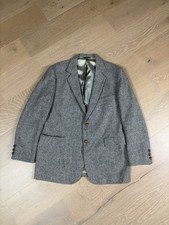 Vtg Tweed Blazer 44R Cambridge