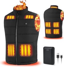 Gilet riscaldato da uomo Rrtizan con power bank con 3 livelli di temperatura XL