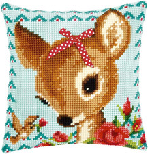 Kit Cuscino Punto Croce Bambi