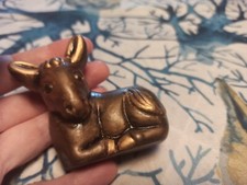 Thun raro asino asinello Presepe classico restaurato e ritoccato colore 