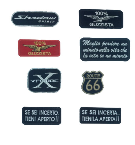 Patch toppe scritte moto