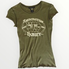 Abercrombie & Fitch Maglietta Grafica STICKY SWEET HONEY Donna Taglia Media Vintage