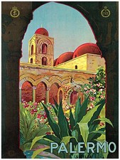 1069.Palermo Sicilia Italia Art Decor POSTER.Grafica per decorare casa ufficio.