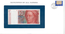 Svizzera Switzerland BANCONOTE 10 FRANCHI 1980 P53 ALL NATION NUOVO UNC