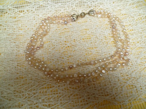 Collana torchon perle - collana,