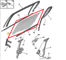 VETRO FINESTRINO SCENDENTE