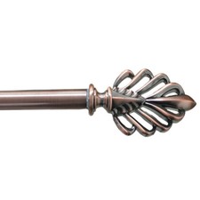 BASTONE BASTONI PER TENDA ESTENSIBILE CM.120 - 200 SERIE FOGLIA RAME ANTICATO