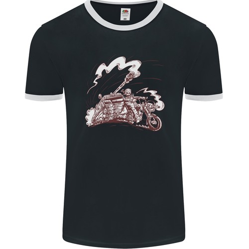 Maglietta ringer uomo - maglietta, con