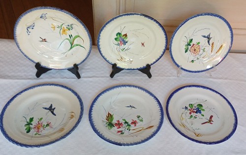 Anciennes assiettes plates - 6,