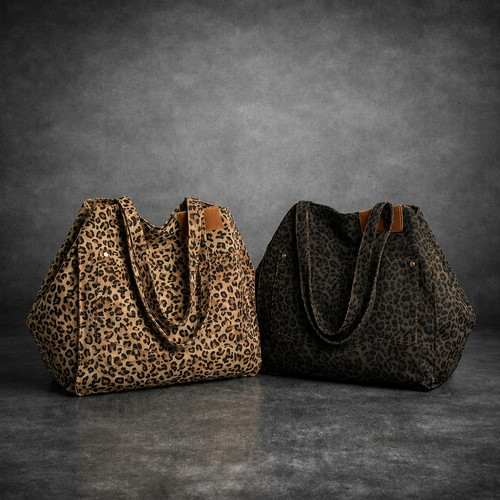 Borsa tote tela - tela, con