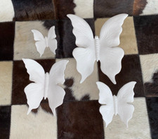 4 Farfalle Statuine Ceramica