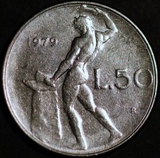 1979 Italia 50 Lire KM# 95