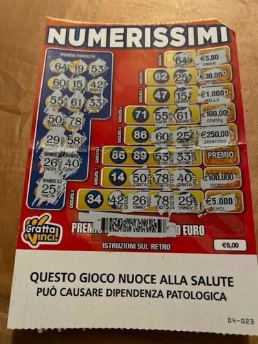 Lotteria gratta biglietto - lotteria,