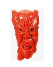 Corallo intagliato di pietra preziosa in Momo pietra reale giapponese gioielli pregiati pezzo NATURALE