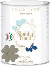 CHALK PAINT Pittura Shabby Chic Vintage Mobili Extra Opaca GRIGIO TORTORA 