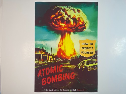 Nuclear bomb poster vintage - poster,