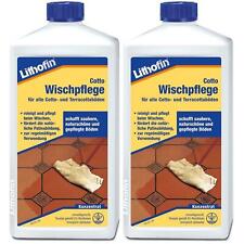 Lithofin COTTO Cura della Pulizia per tutti i Pavimenti in Cotto e Terracotta, 2 x 1 Litro