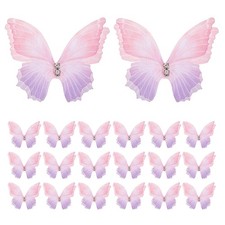20Pcs Organza Butterflies