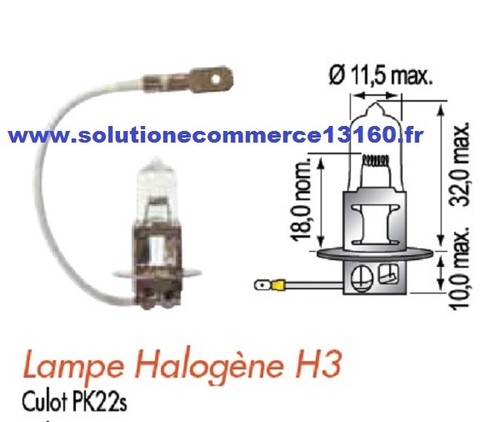 Lotto lampada alogena 24v - alogena, h3