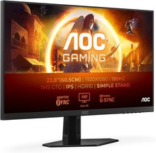 Monitor AOC 24G4XE 23,8" FHD 1920x1080 HDR10 DP HDMI NVIDIA G-Sync 180Hz 0,5ms