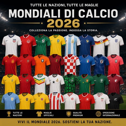 Maglie calcio mondiali 2026 - maglie,