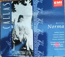 MARIA CALLAS BELLINI NORMA TULLIO SERAFIN EMI CLASSICS 3 CD LIBRETTO LIRICA