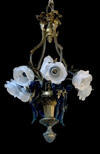 Antico lampadario francese - lampadario,