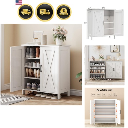 Farmhouse shoe cabinet - shoe, with