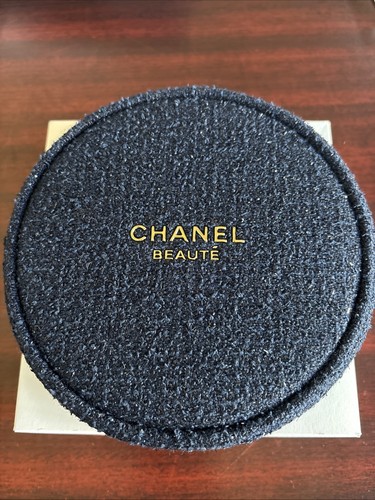 Chanel beauty pouch navy blue - beauty,