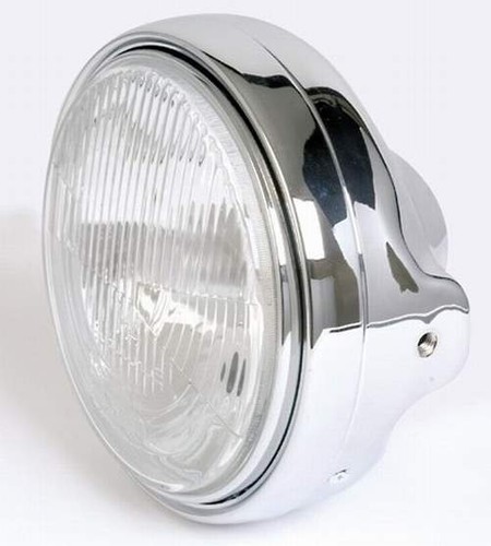 Faro anteriore moto cromato - faro,