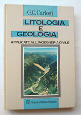 Libro G.C. Carloni Litologia e geologia applicate all'ingegneria civile Pitagora