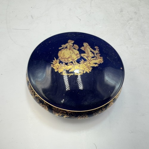 Trinket box round limoges - box,