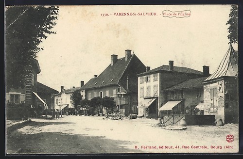 Cpa varenne sauveur - varenne-st-sauveur,, place