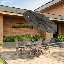 Ombrellone Parasole Giardino Balcone 292 cm, UV UPF 50+, Antivento, Impermeabile
